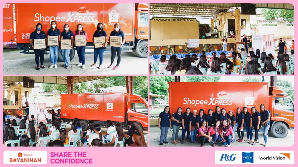 SHOPEE & SHOPEE XPRESS PARTNER WITH WHISPER AND WORLD VISION TO EMPOWER YOUNG WOMEN TO #Share The Confidence